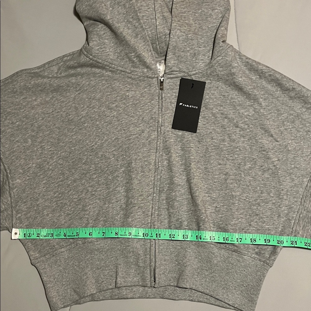 NWT Fabletics Oversize Cropped Full Zip Hoodie - Picture 8 of 13